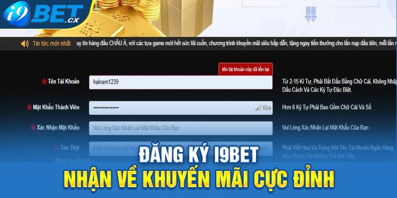 Đăng ký i9bet nhận về khuyến mãi cực đỉnh