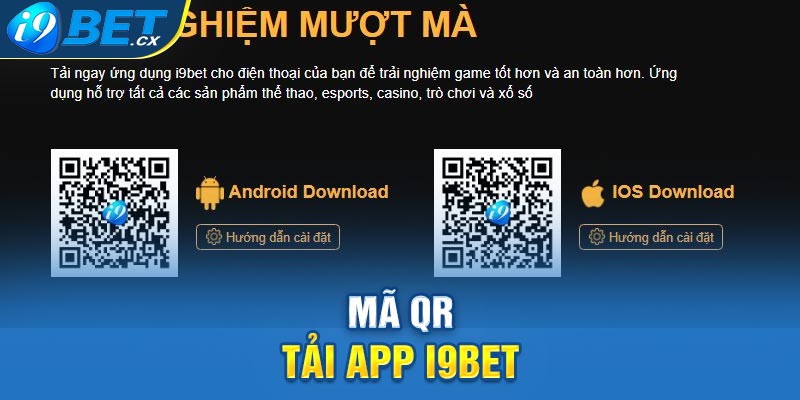 Mã QR tải app i9BET